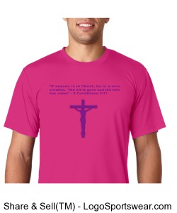Hanes Men's 4 oz. Cool Dri� Performance T-Shirt Design Zoom