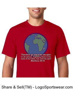 Hanes Men's 4 oz. Cool Dri� Performance T-Shirt Design Zoom